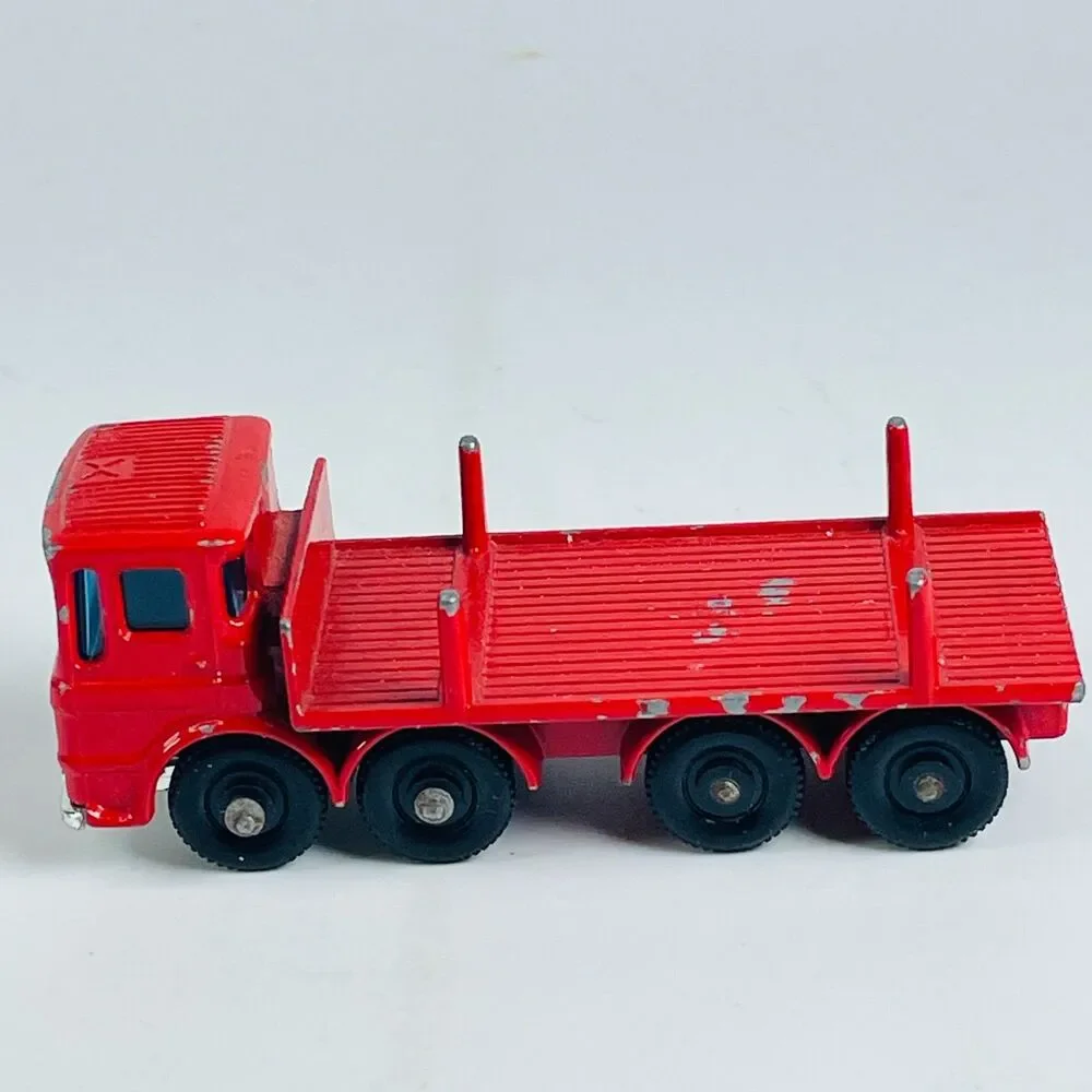 Vintage Matchbox Lesney No 10 Leyland Pipe Truck 5 Grey Pipes Diecast England
